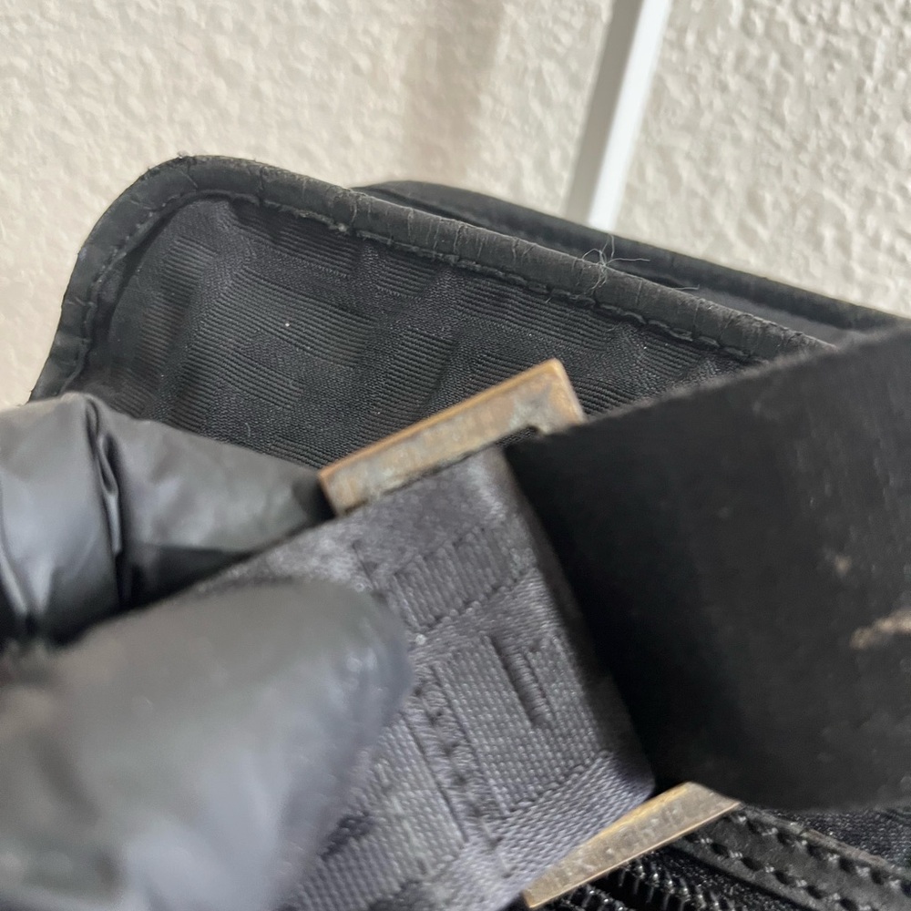 Fendi Black Tonal FF Jacquard Messenger Bag - Picture 15 of 16
